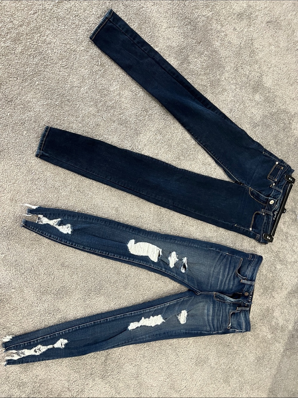 American Eagle Outfitters Dark Blue Skinny Jeans Duo - Classic & Distressed